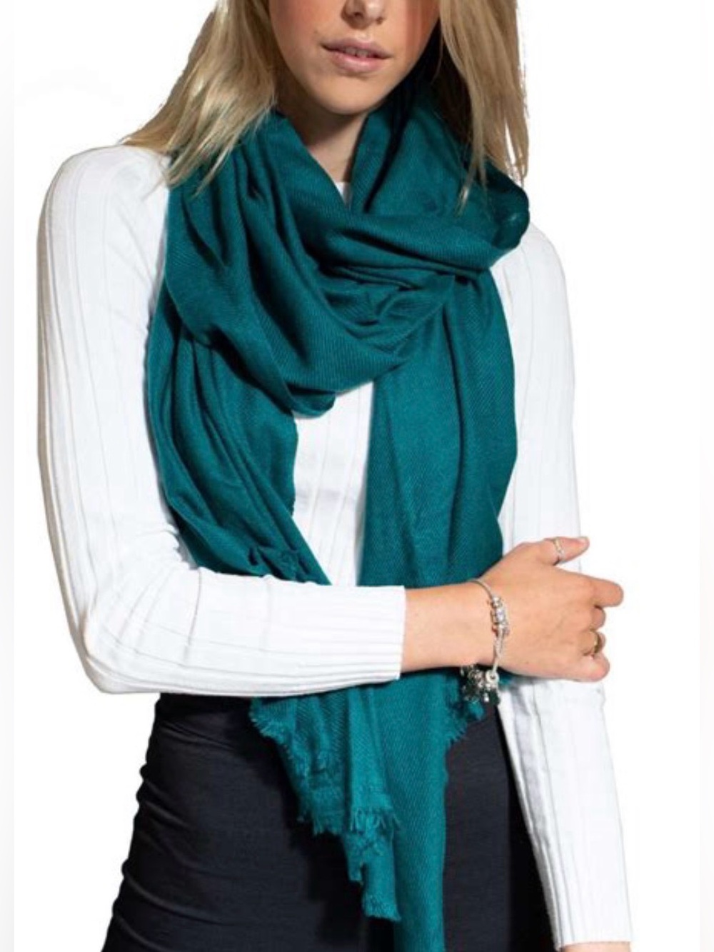 Calvin Klein Teal Scarf Lightweight Women's Accessory